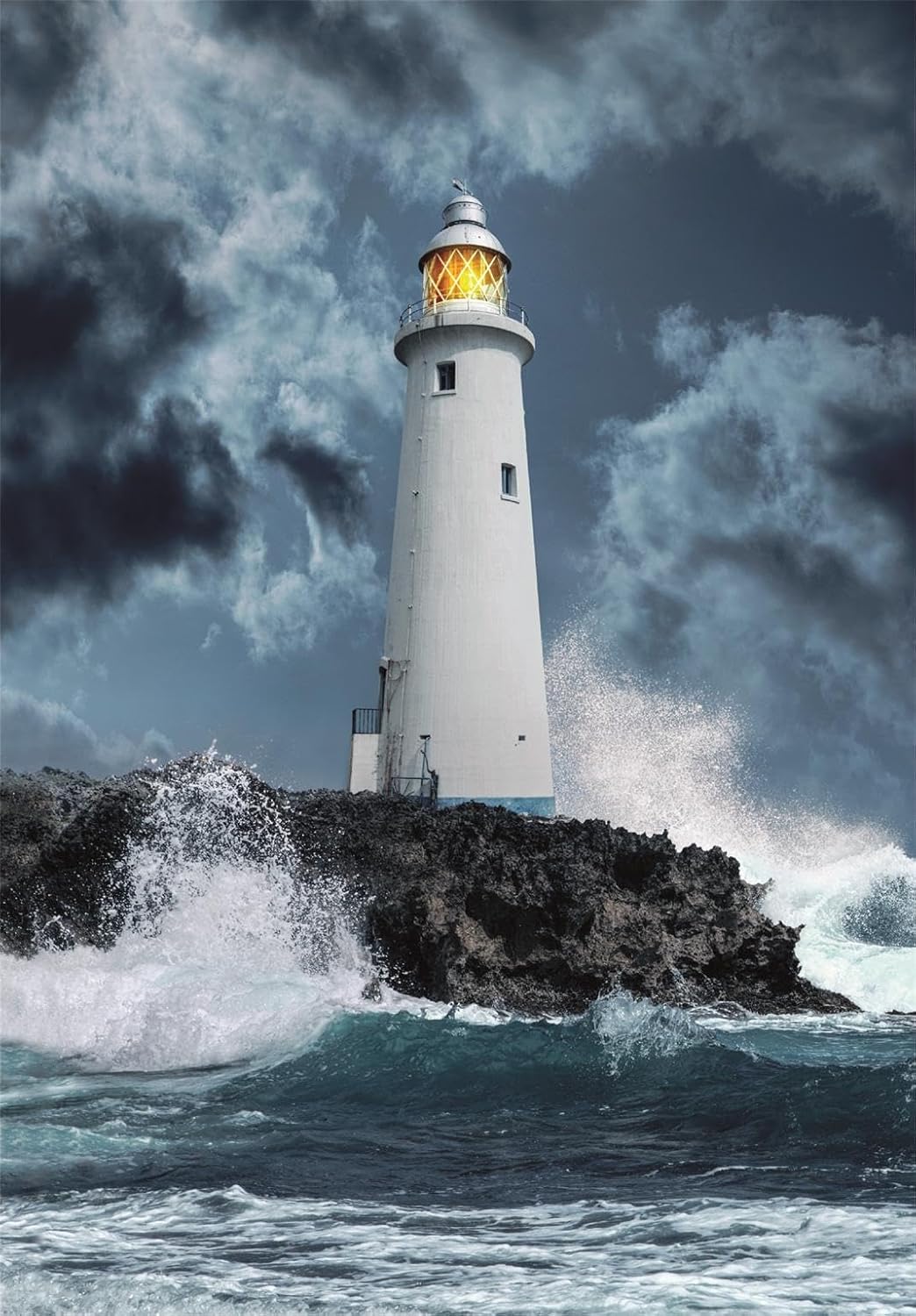 Lighthouse In The Storm 1000 Piece Jigsaw (High Quality) - Image 2