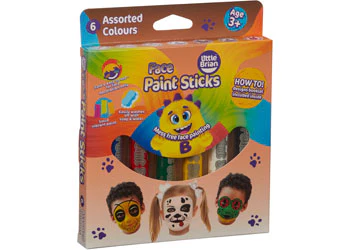Little Brian - Face Paint Sticks Classic 6 Pack