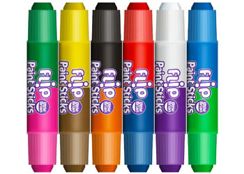 Little Brian Paint Sticks - Flip Paint Sticks 6 Pack - Image 2