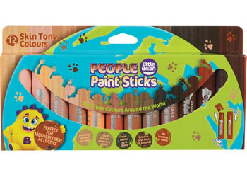 Little Brian Paint Sticks - People 12 Pack - Image 3
