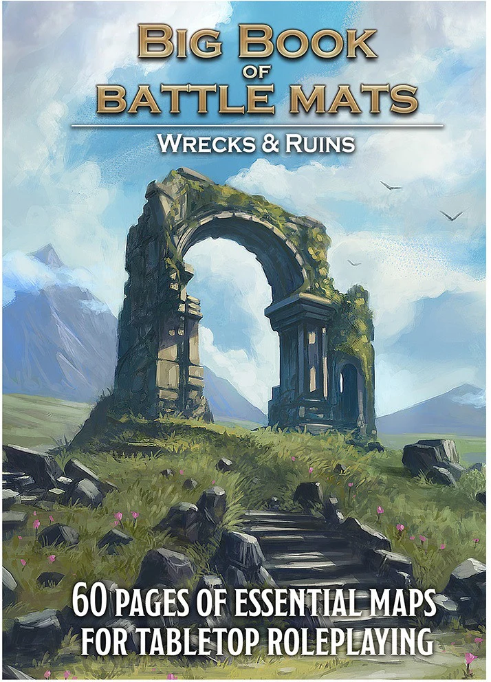 Loke Battle Mats Big Book of Battle Mats: Wilds Wrecks and Ruins