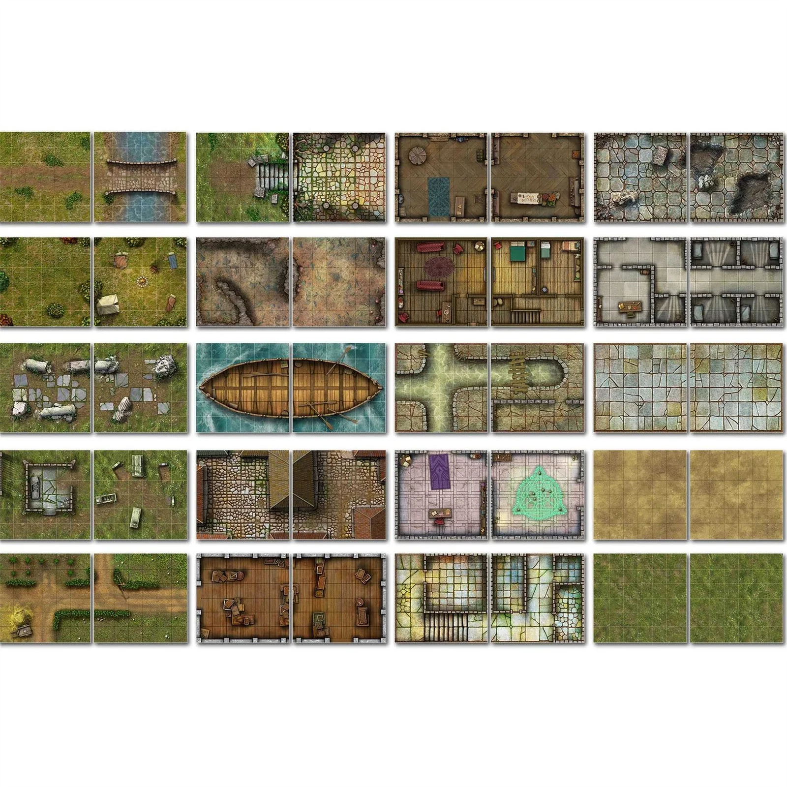Loke Battle Mats Little Book Destinations & Curiosities Maps RPG Book - Image 4
