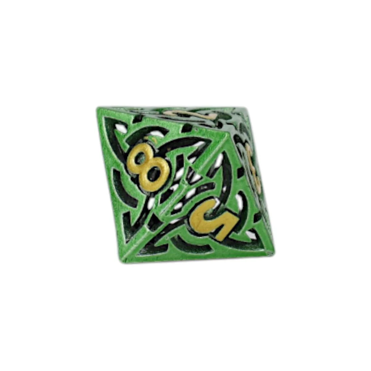 LPG Dice Celtic Hollow Dice Set Old Gold - Image 6