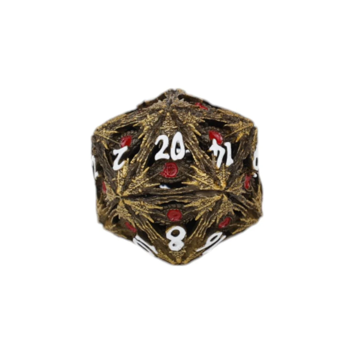 LPG Dice Dragon Eye Dice Set Ancient Bronze/Red - Image 2
