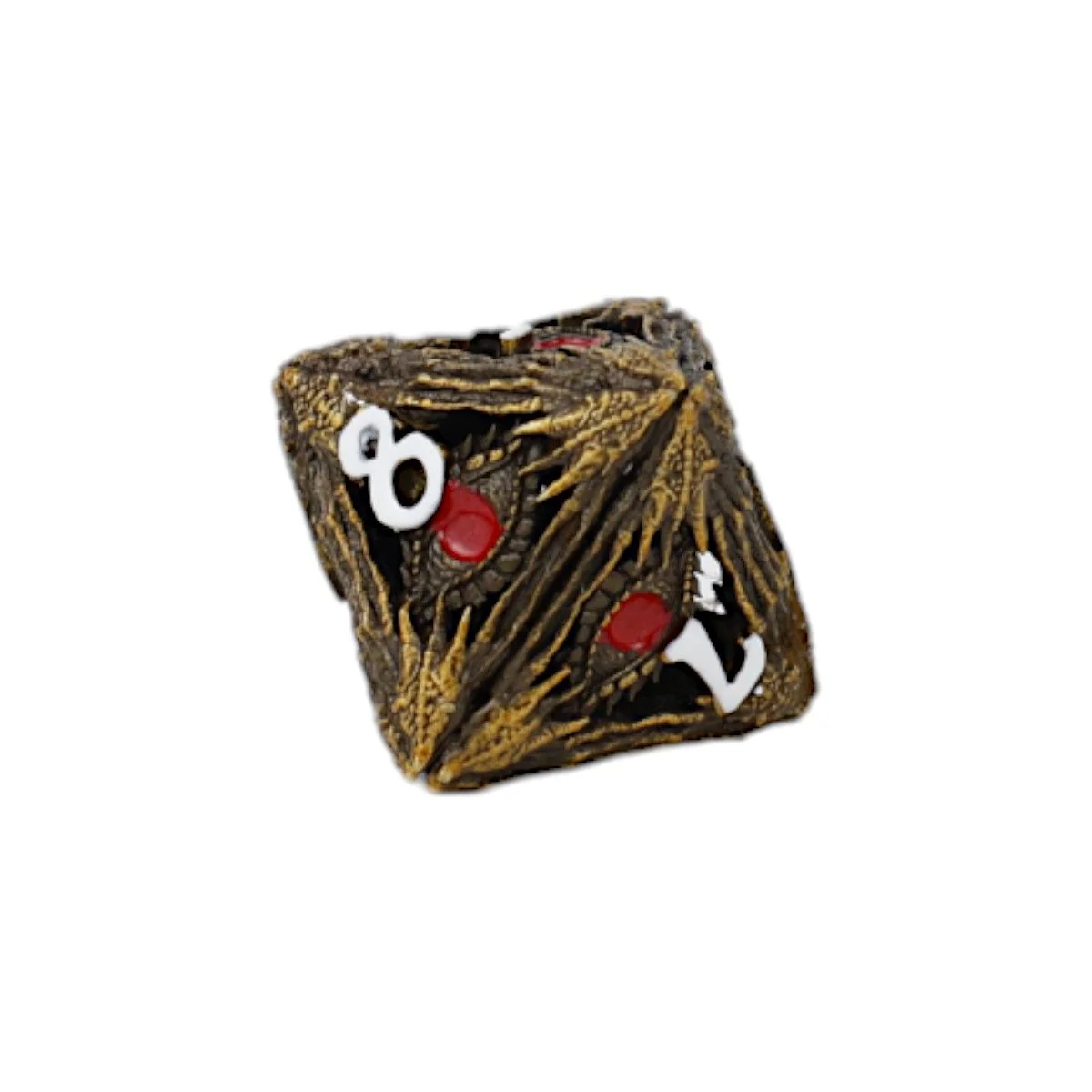 LPG Dice Dragon Eye Dice Set Ancient Bronze/Red - Image 6