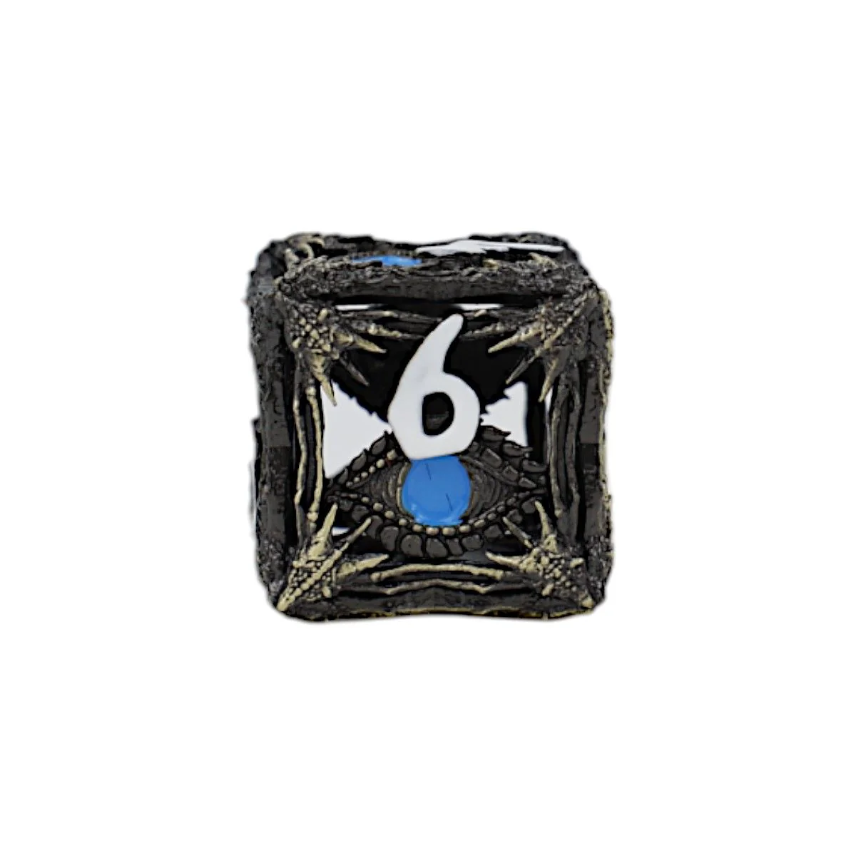 LPG Dice Dragon Eye Dice Set Tarnished Gold/Blue - Image 8