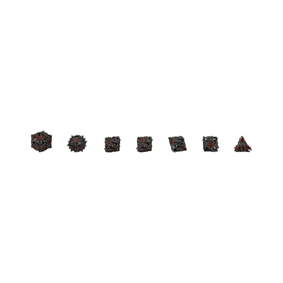 LPG Dice Dragon Rage Dice Set Black/Red - Image 8