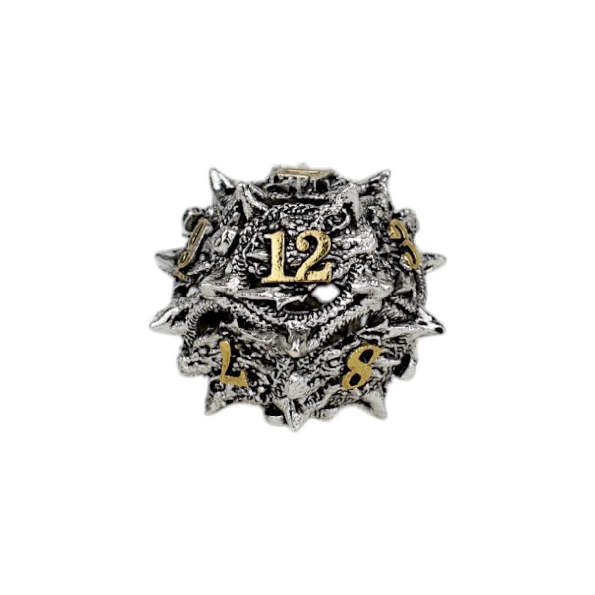 LPG Dice Dragon Rage Dice Set Chrome/Gold - Image 3