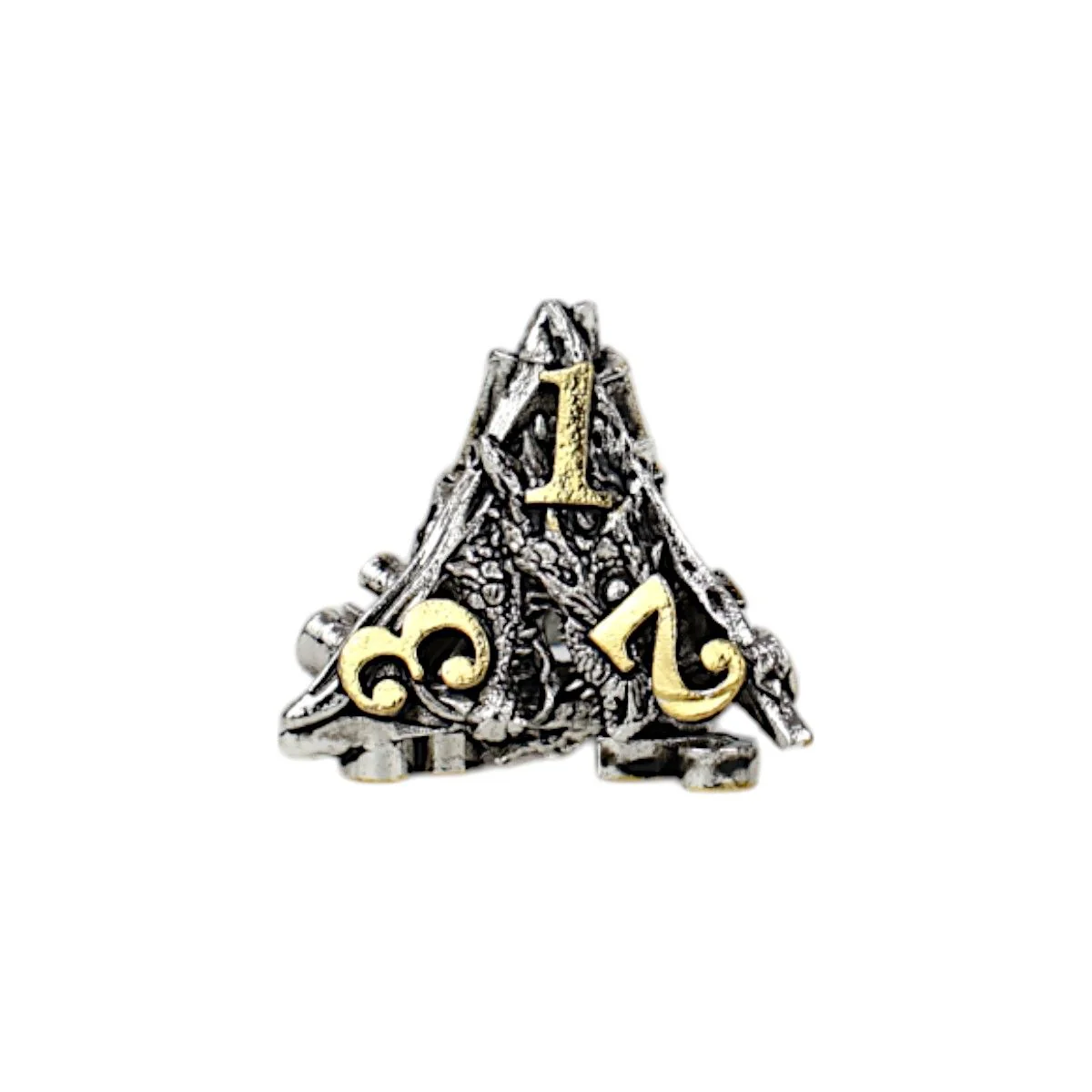 LPG Dice Dragon Rage Dice Set Chrome/Gold - Image 6