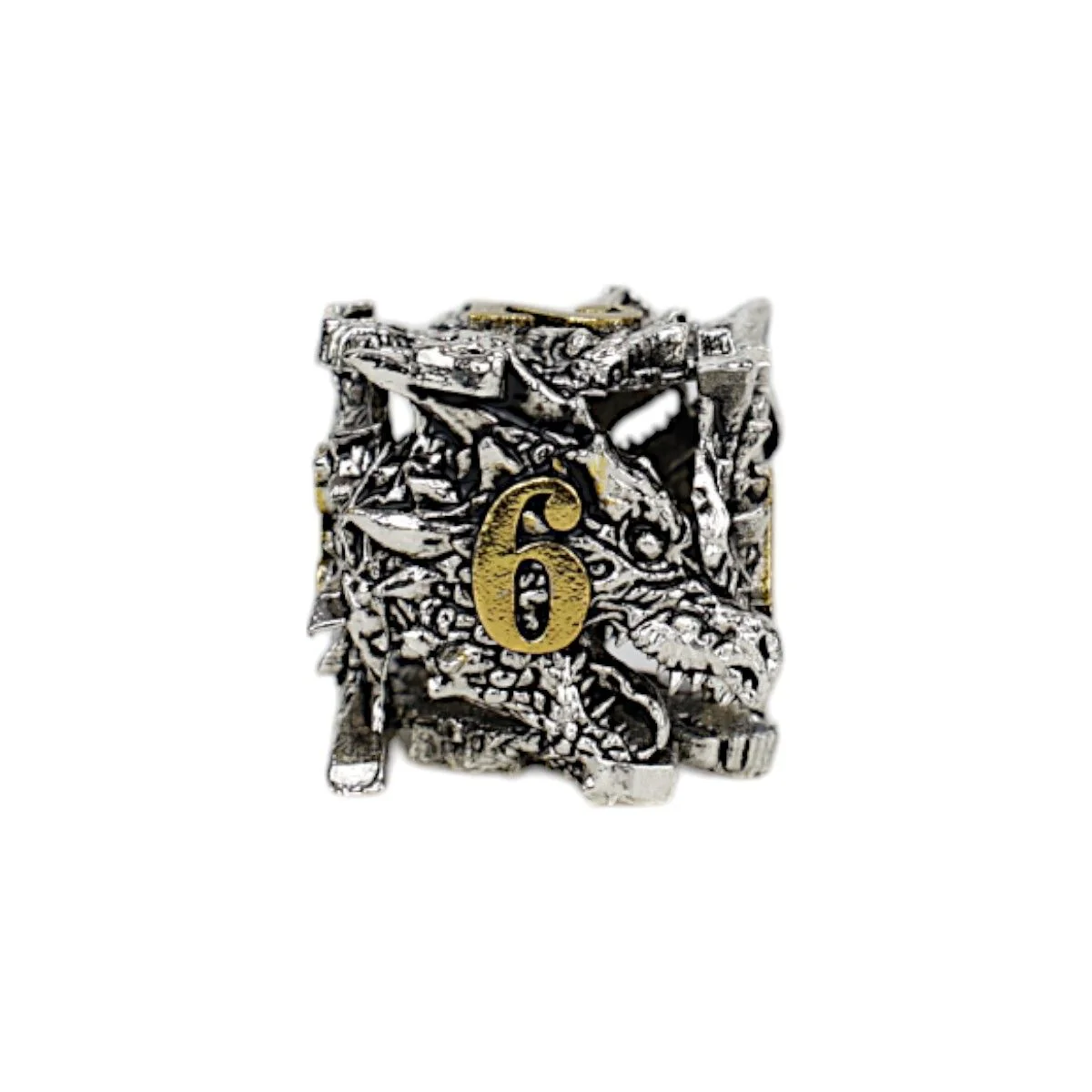 LPG Dice Dragon Rage Dice Set Chrome/Gold - Image 7