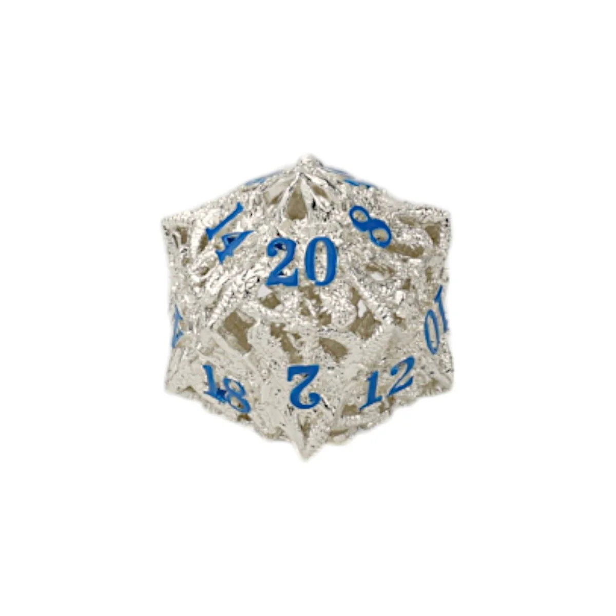 LPG DIce Dragon Rage Dice Set Steel/Blue - Image 2