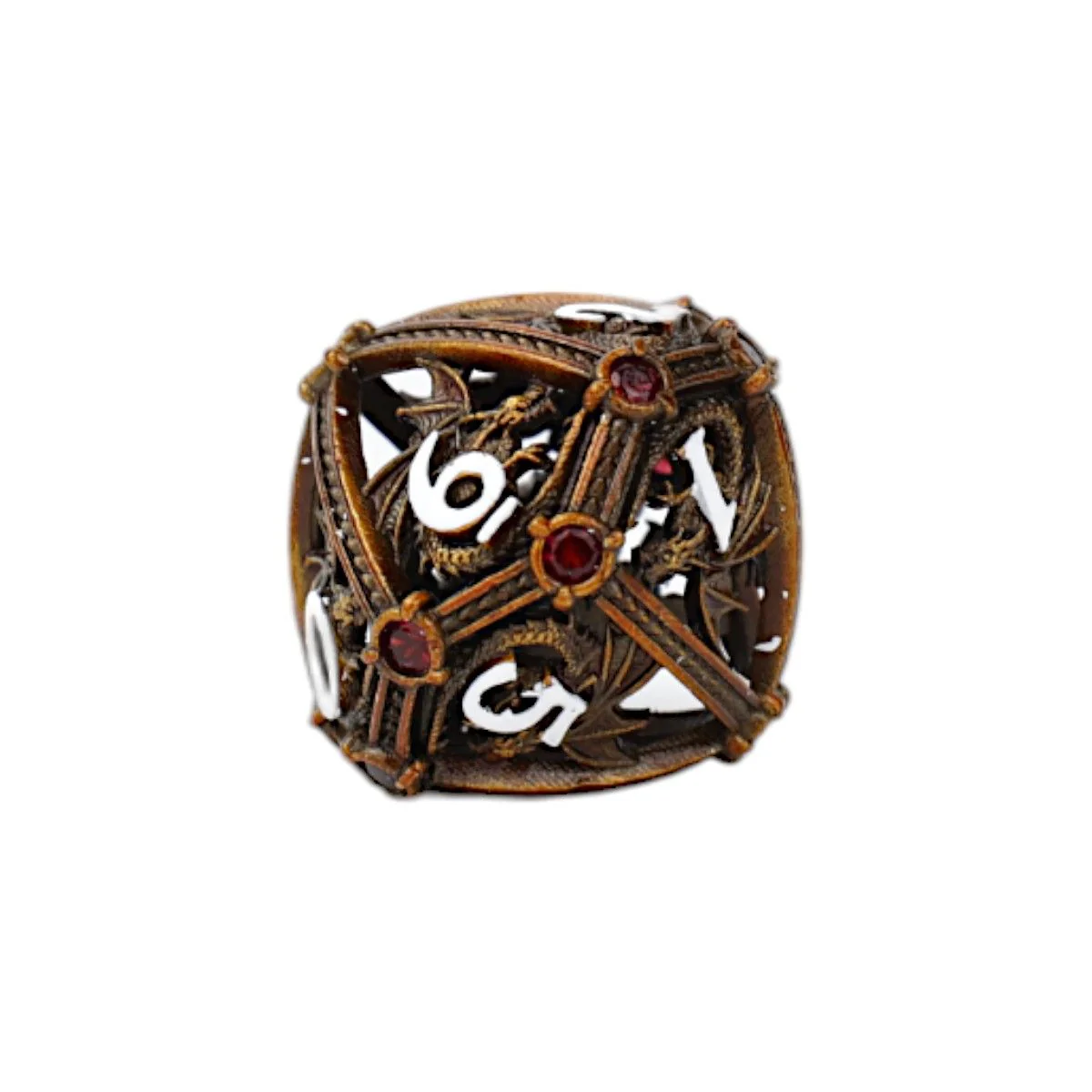 LPG Dice Hoard Guardian Dice Set Gold/Red - Image 5