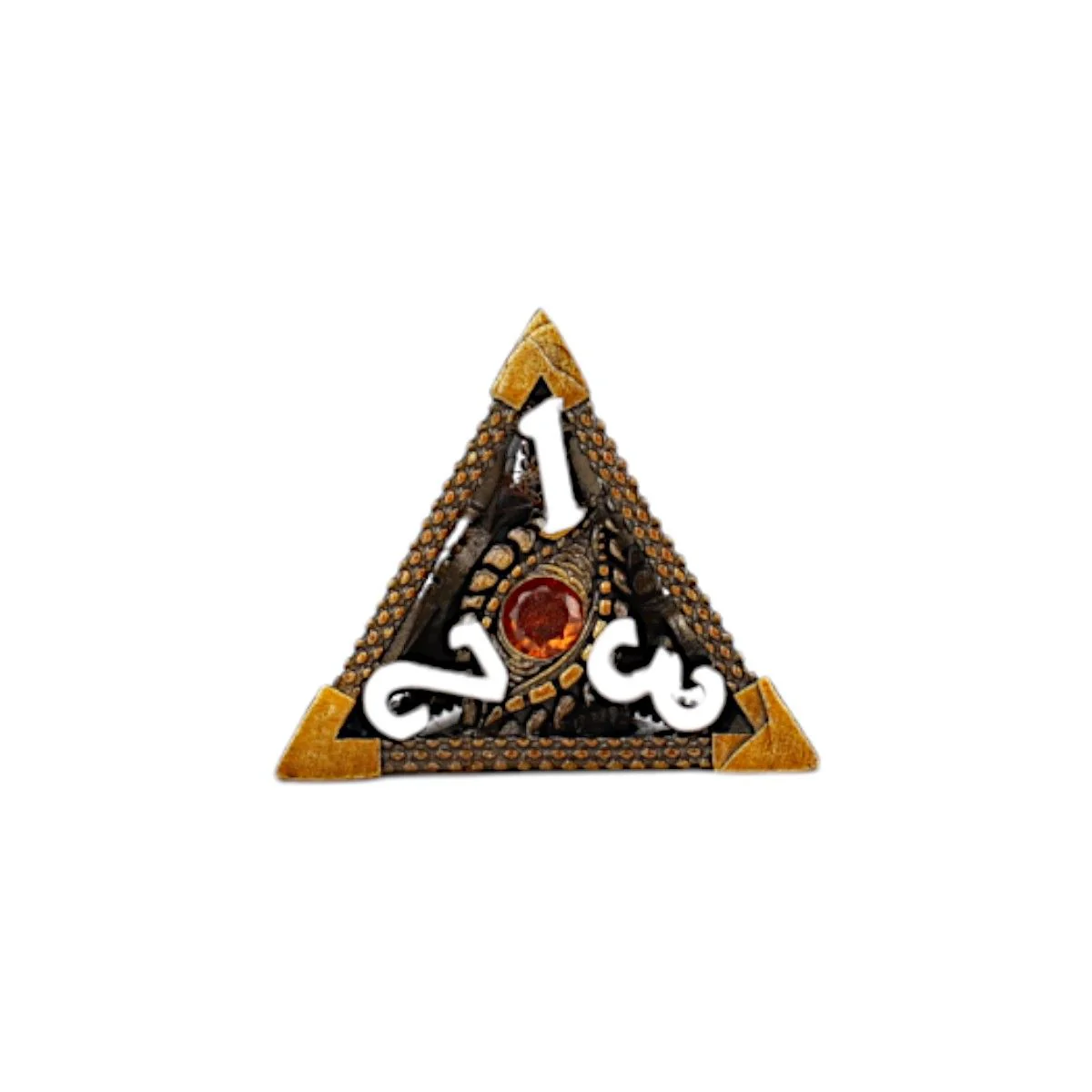 LPG Dice Scaled Eye Dice Set Gold/Red - Image 8