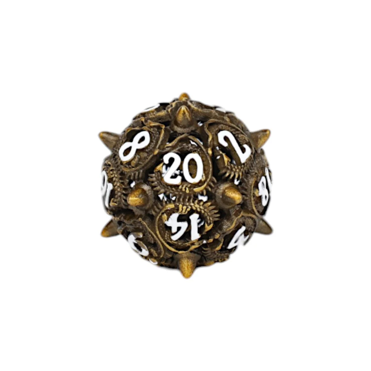 LPG Dice Xeno Hollow Dice Set Ancient Bronze - Image 3
