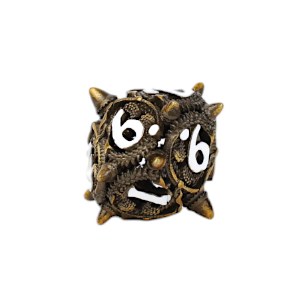 LPG Dice Xeno Hollow Dice Set Ancient Bronze - Image 4