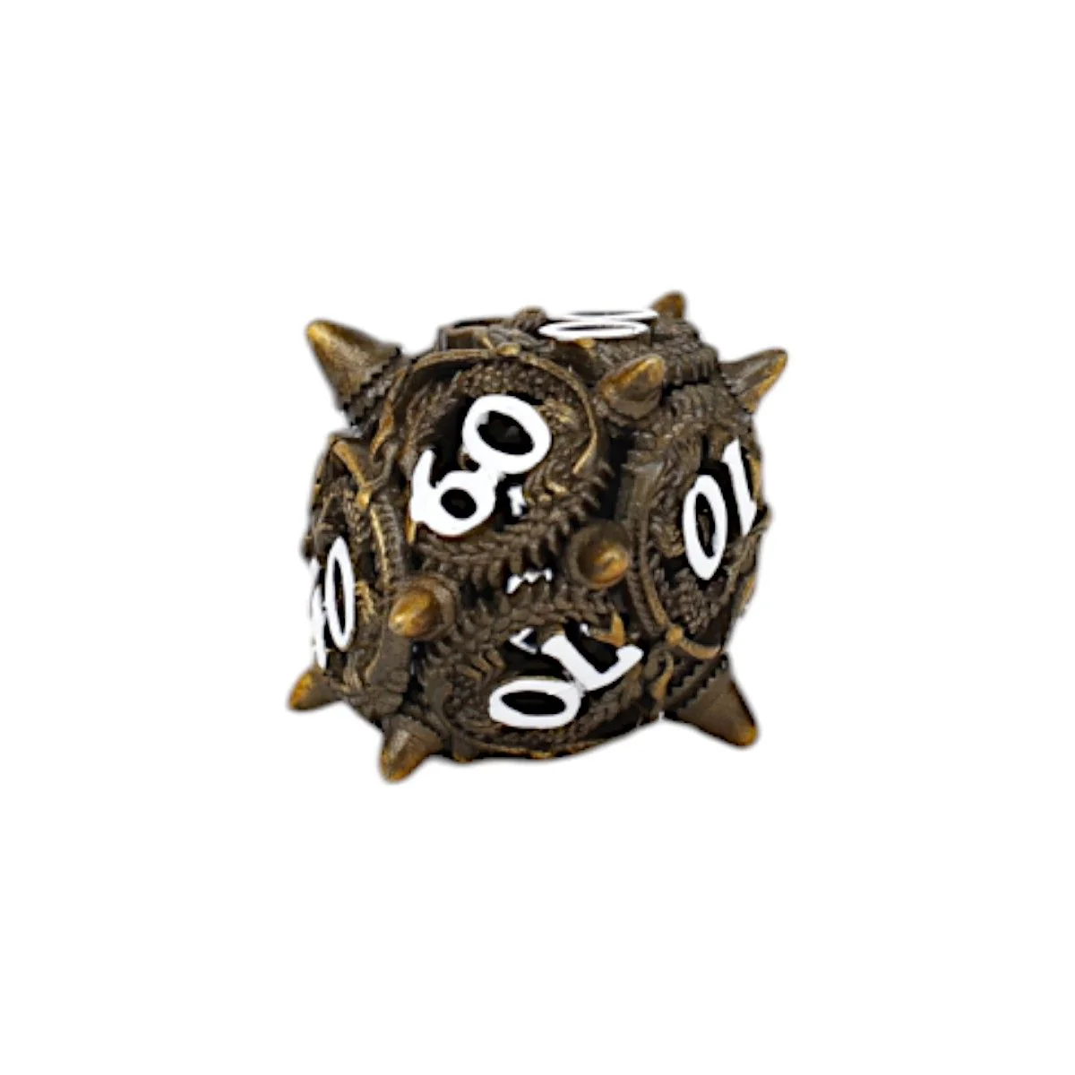 LPG Dice Xeno Hollow Dice Set Ancient Bronze - Image 5