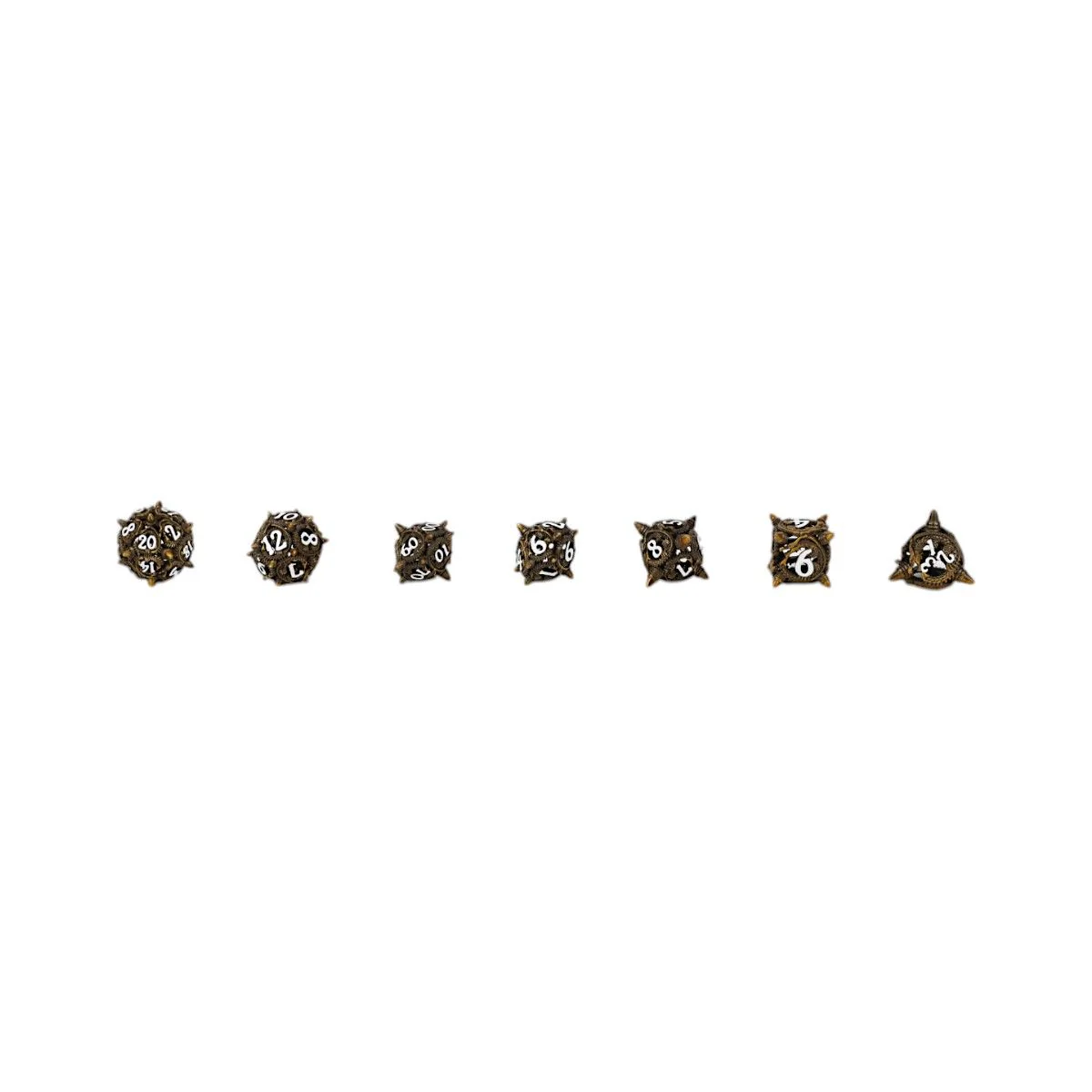 LPG Dice Xeno Hollow Dice Set Ancient Bronze - Image 8