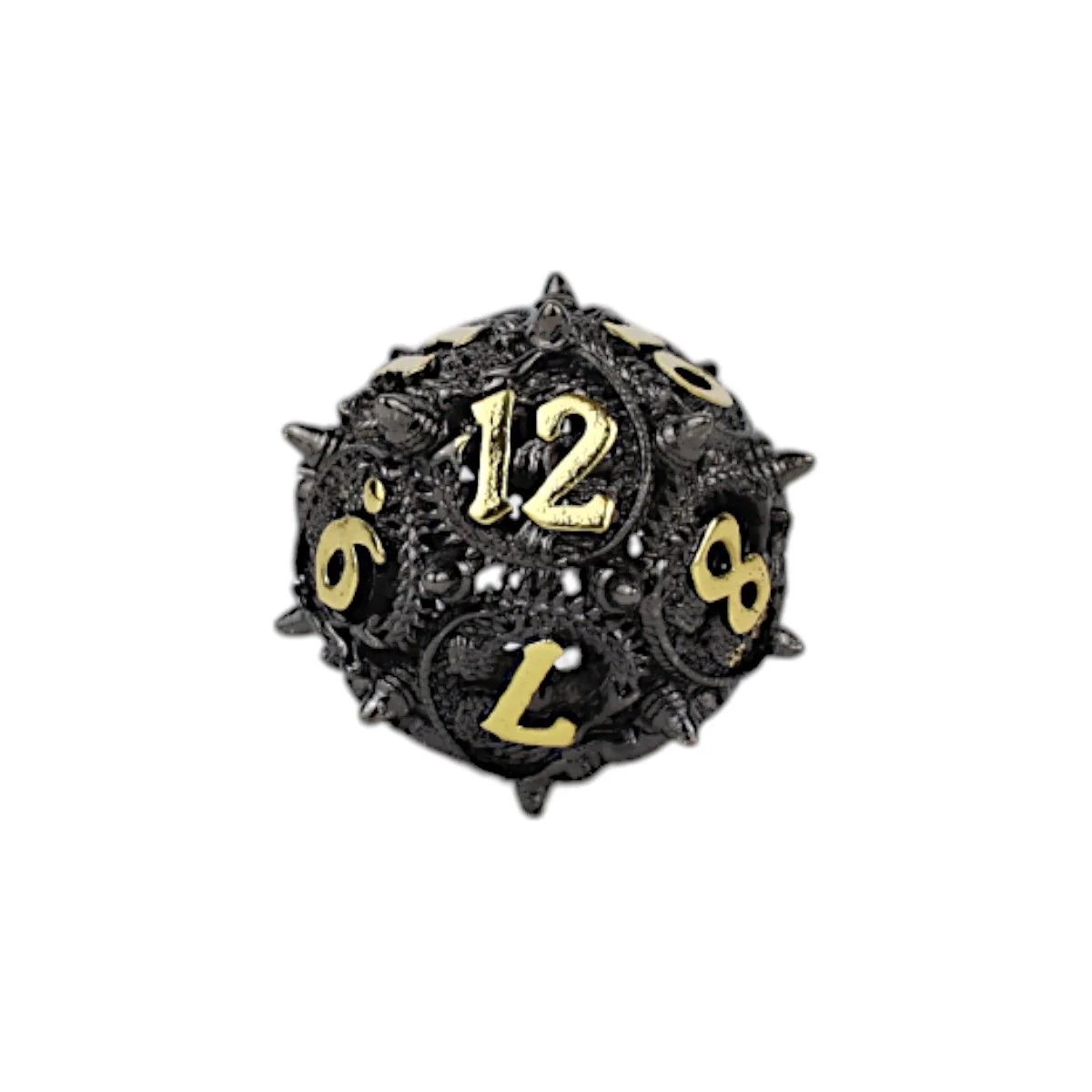 LPG Dice Xeno Hollow Dice Set Black/Gold - Image 3