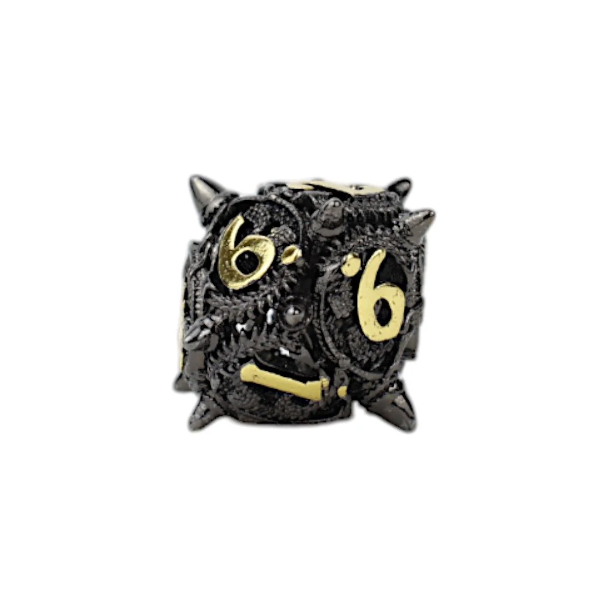 LPG Dice Xeno Hollow Dice Set Black/Gold - Image 5