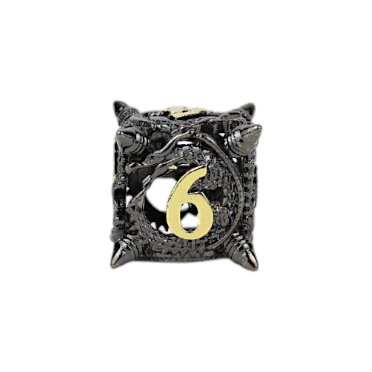 LPG Dice Xeno Hollow Dice Set Black/Gold - Image 7