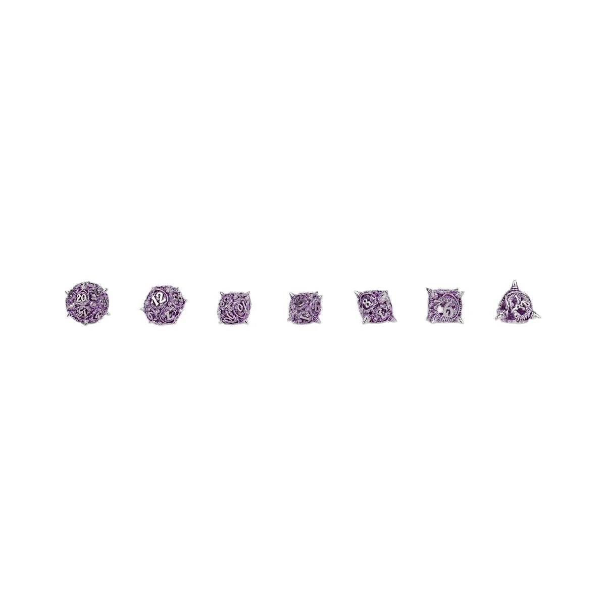 LPG Dice Xeno Hollow Dice Set Purple - Image 9