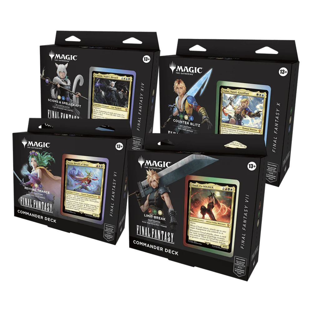 Magic: The Gathering Final Fantasy Commander Deck Display