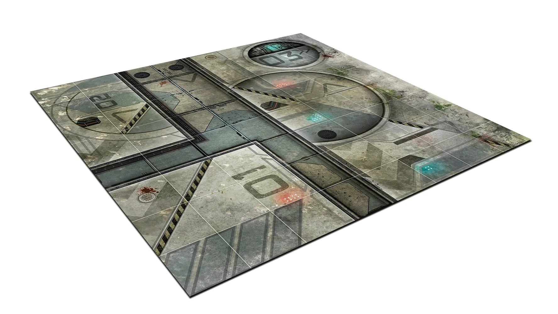 Mantic Games - Deadzone Sector 2 Neoprene Battle Mat 2ft x 2ft - Multicolour