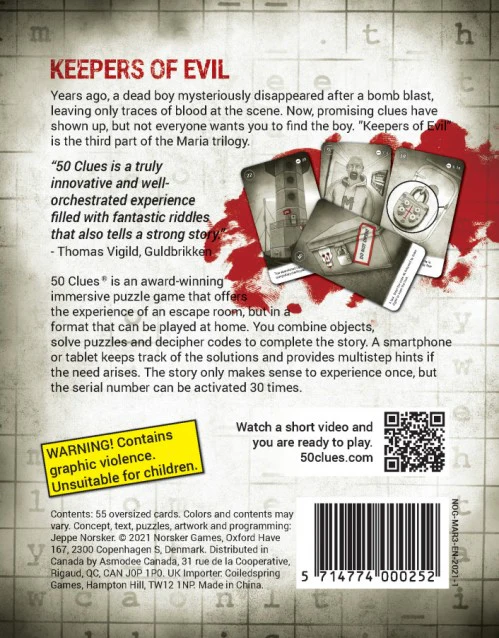 Maria Part 3: 50 Clues Season 2 - Keepers of Evil - 1-5 Players - Image 2