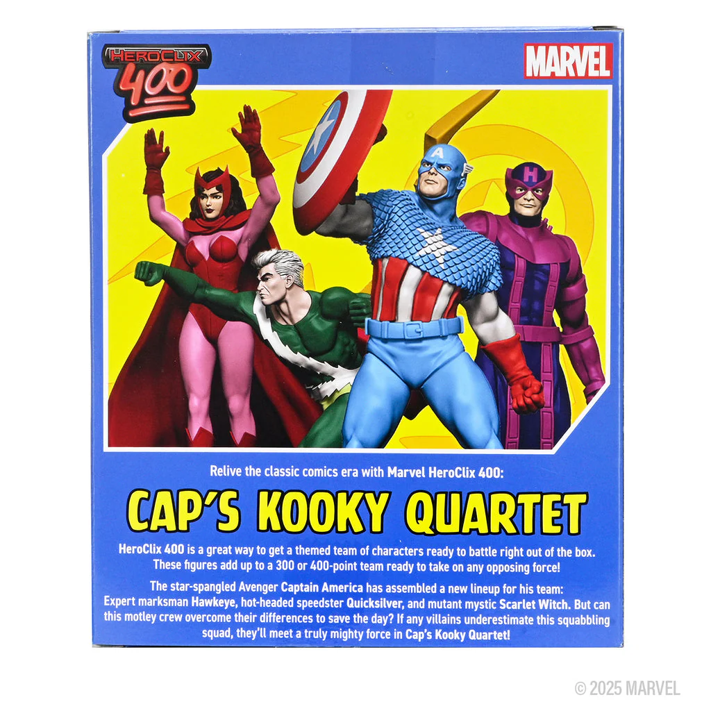 Marvel HeroClix 400 Cap's Kooky Quartet Miniature - Image 2