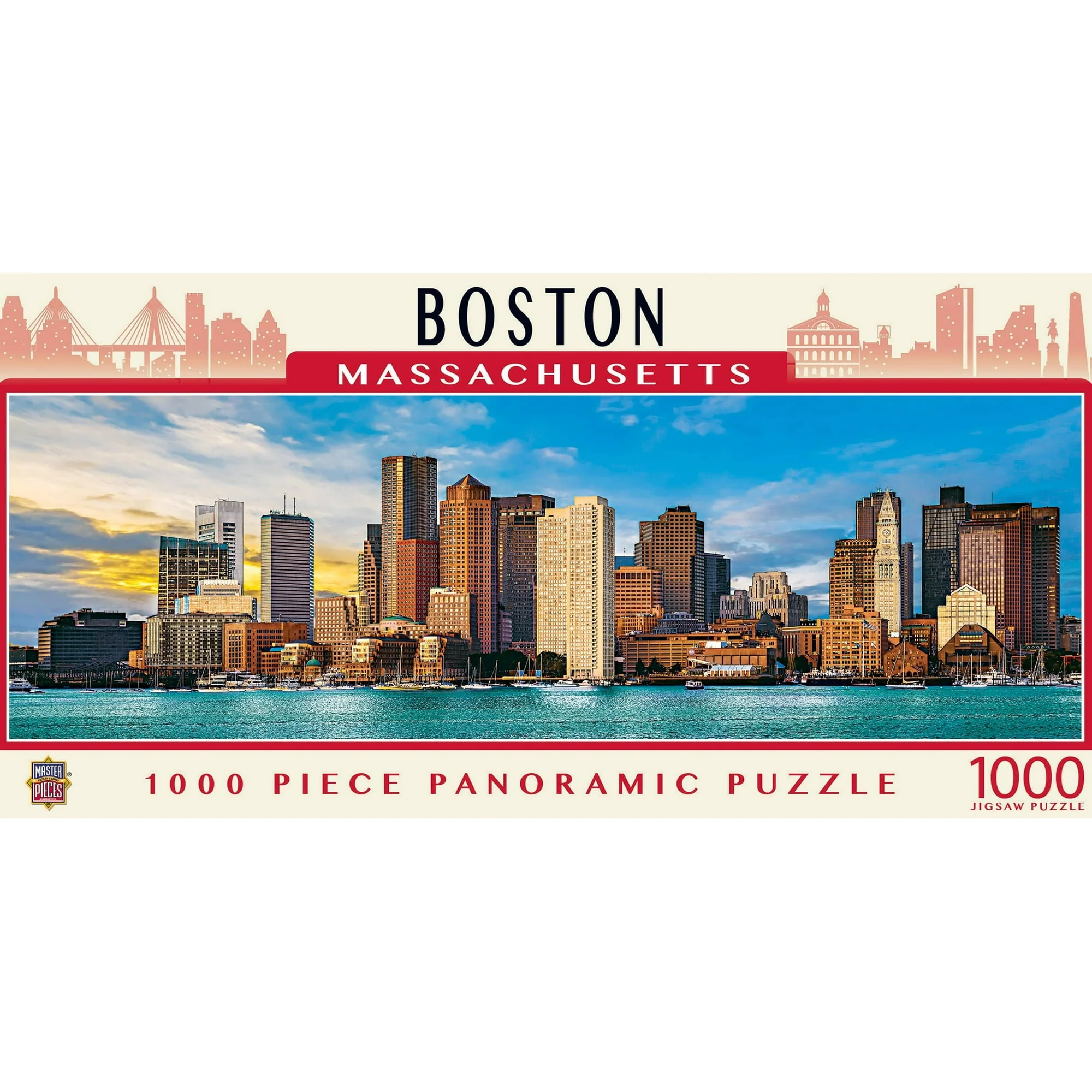 Masterpieces Boston City Panoramic - 1000 pieces Jigsaw - Image 2
