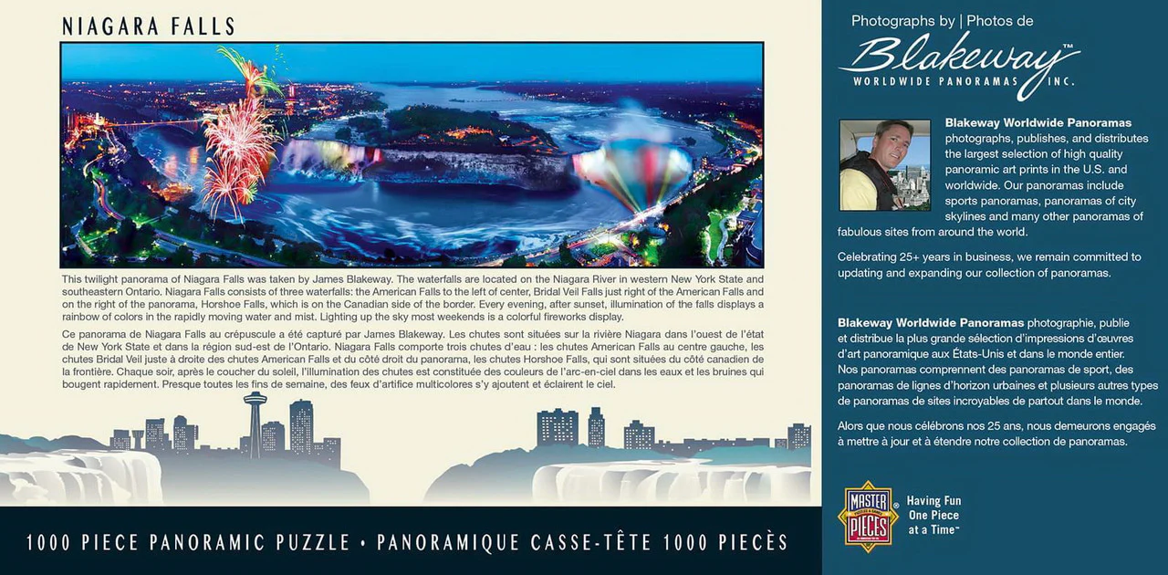 MasterPieces Puzzle City Panoramic Niagara Falls - 1000 Piece Jigsaw - Image 2