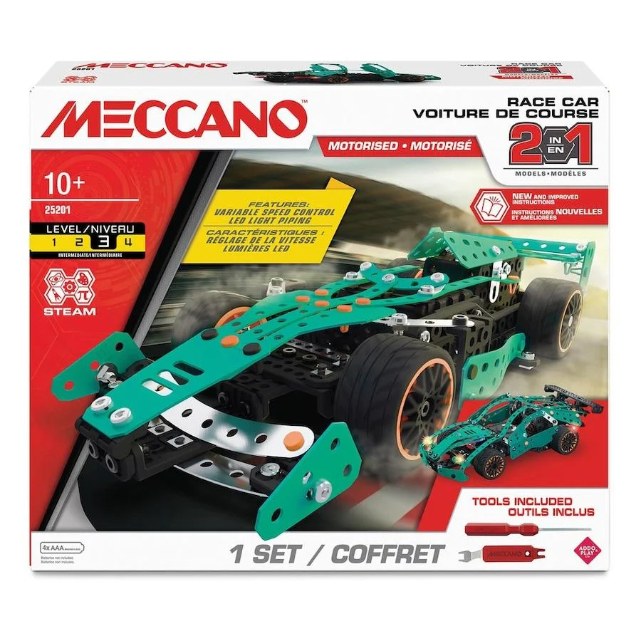 Meccano 2 in 1 Multi Model Set - Race Car