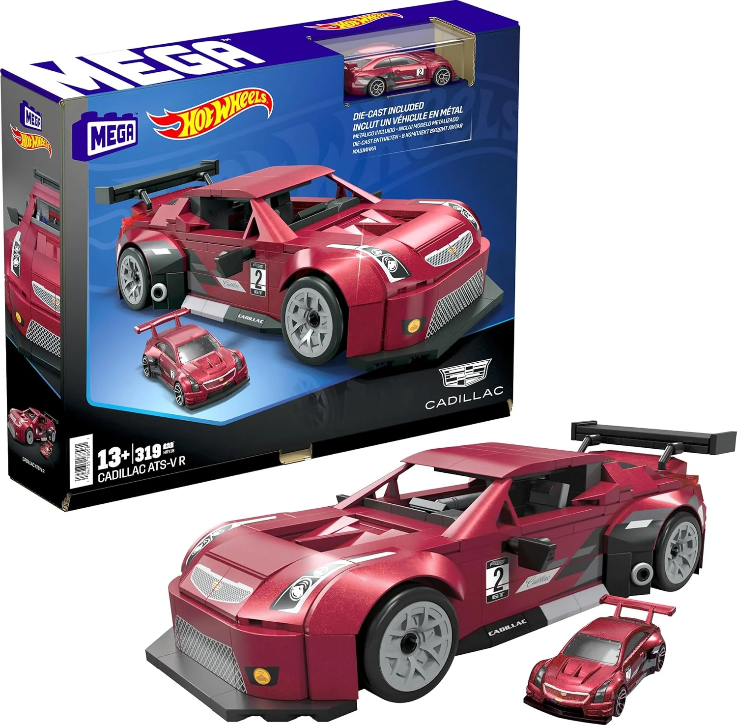 Mega Blocks Hot Wheels Cadillac ATS-VR Building Kit