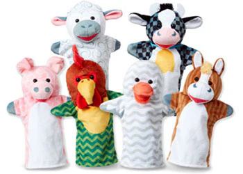 Melissa & Doug - Barn Buddies Hand Puppets 6 Pieces - Image 2