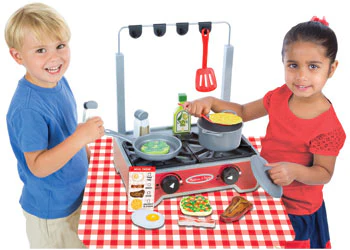 Melissa & Doug - Deluxe Wooden Cooktop Set - Image 2