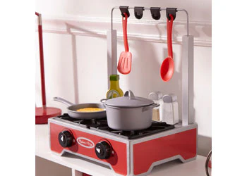 Melissa & Doug - Deluxe Wooden Cooktop Set - Image 3