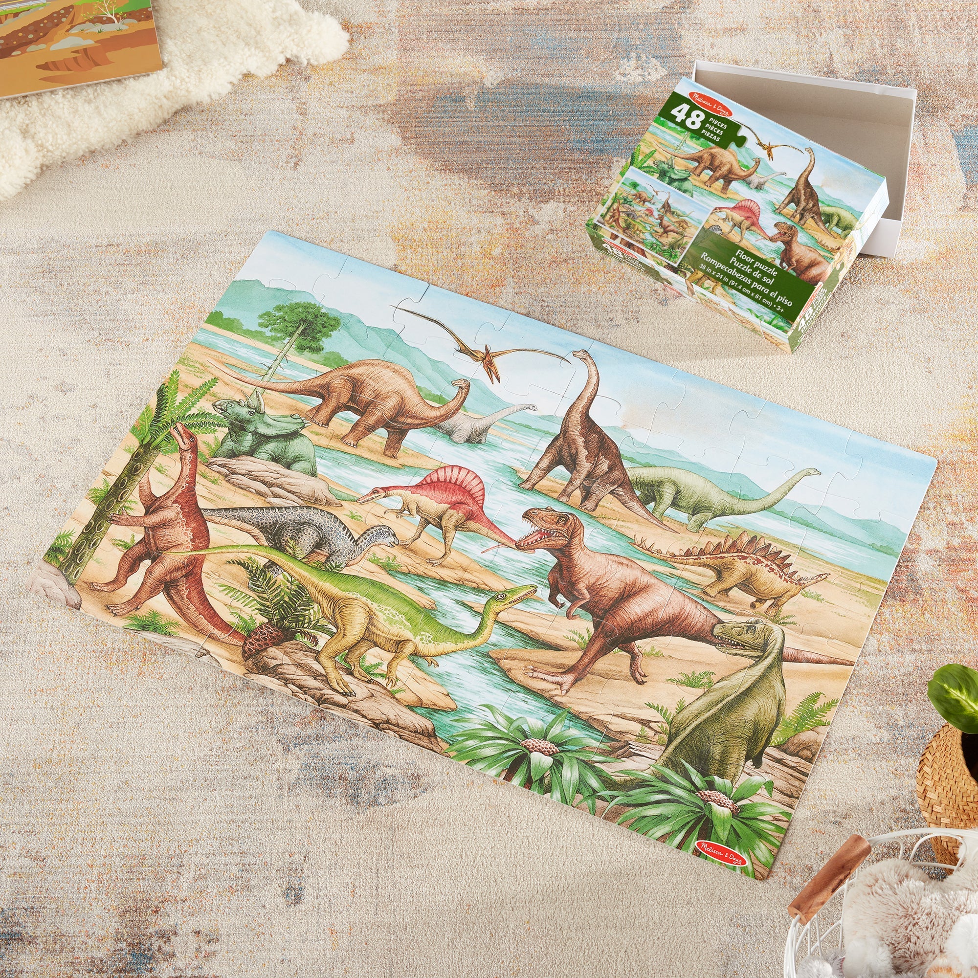 Melissa & Doug - Dinosaurs Floor Puzzle 48 Pieces - Image 3