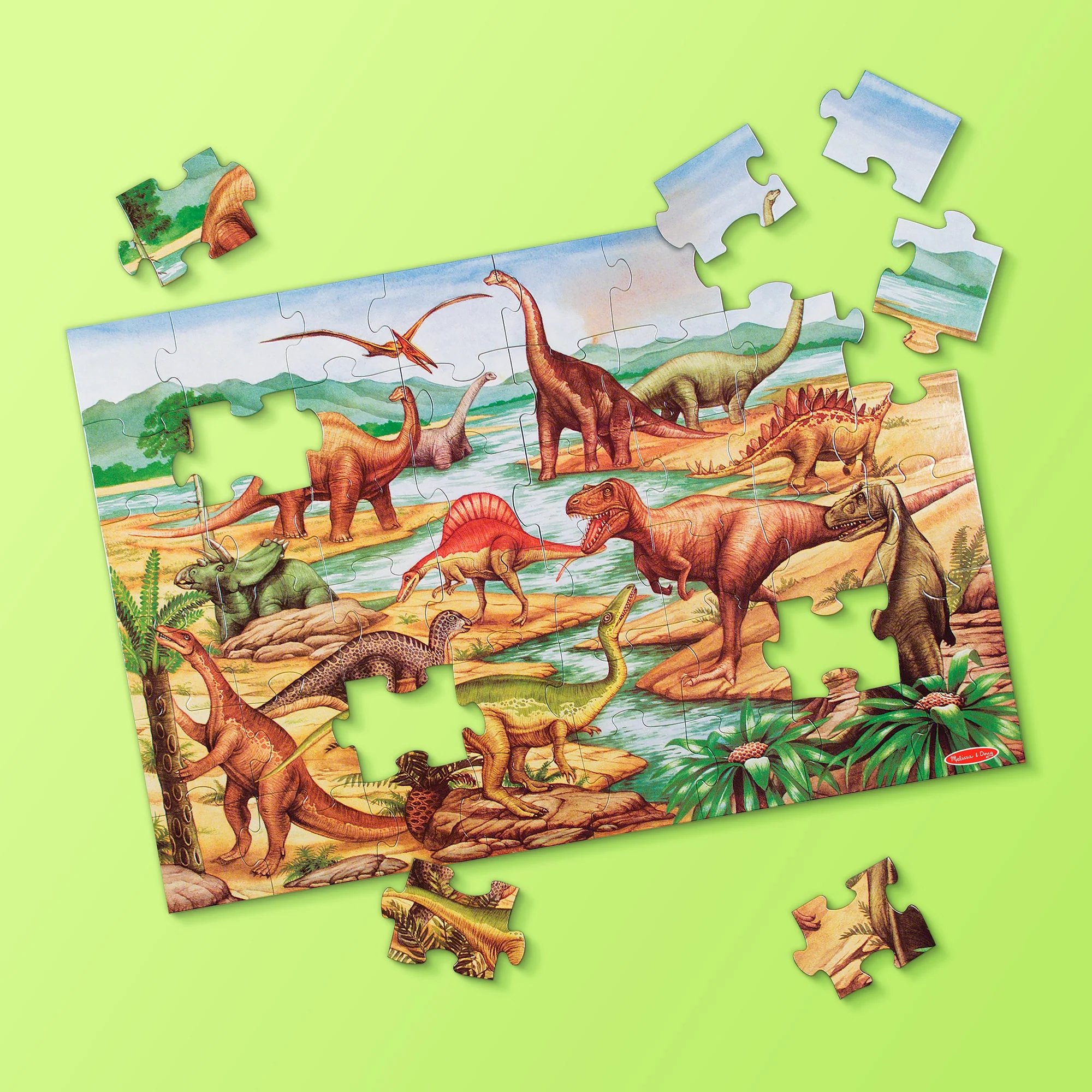 Melissa & Doug - Dinosaurs Floor Puzzle 48 Pieces - Image 4