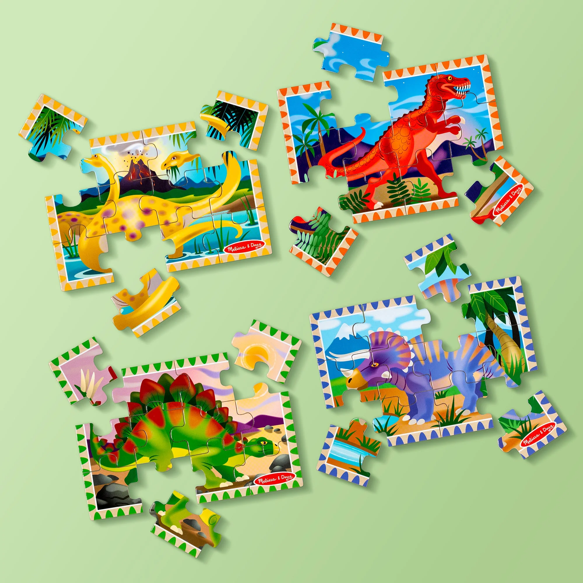 Melissa & Doug - Dinosaurs Puzzles in a Box - Image 3
