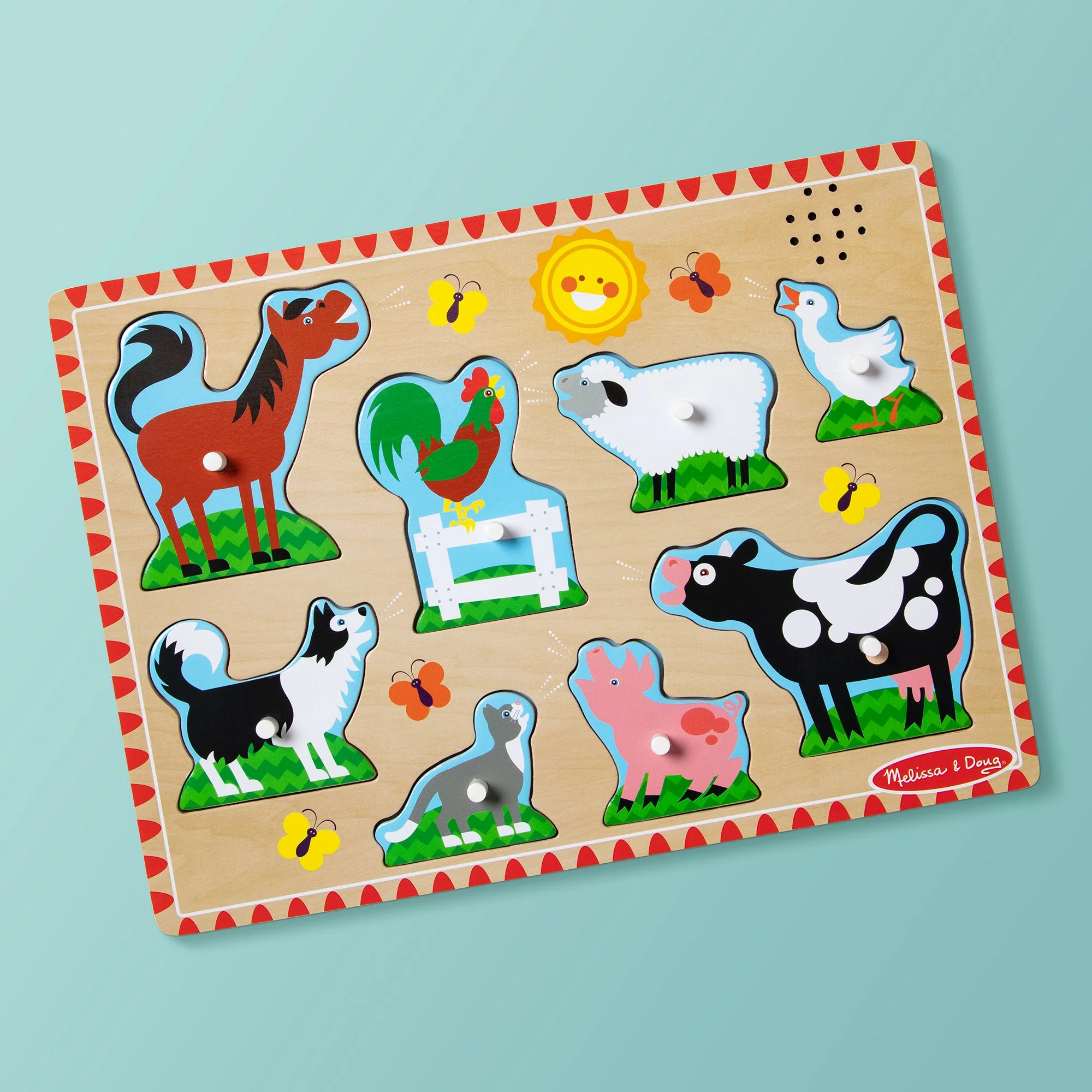 Melissa & Doug - Farm Animals Sound Puzzle 8 Pieces - Image 6