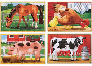Melissa & Doug - Farm Puzzles In A Box - Image 2