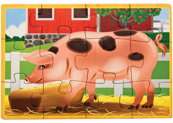 Melissa & Doug - Farm Puzzles In A Box - Image 3