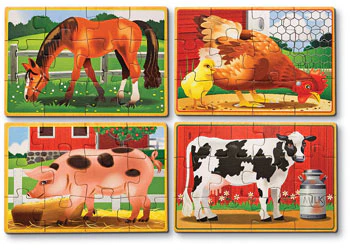 Melissa & Doug - Farm Puzzles In A Box - Image 4