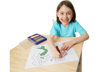 Melissa & Doug - Jumbo Colouring Pad - Pink - Image 2