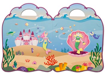 Melissa & Doug - Reusable Puffy Sticker Play Set - Mermaid - Image 2