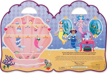 Melissa & Doug - Reusable Puffy Sticker Play Set - Mermaid - Image 3