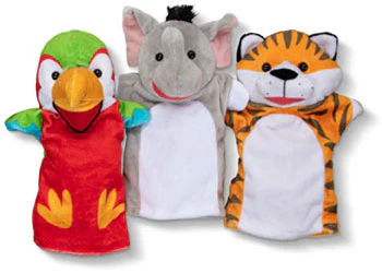 Melissa & Doug - Safari Puppet Set 6 Pieces - Image 4