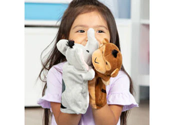 Melissa & Doug - Safari Puppet Set 6 Pieces - Image 5