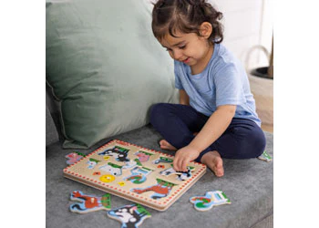 Melissa & Doug - See-Inside Numbers Peg Puzzle - Image 4