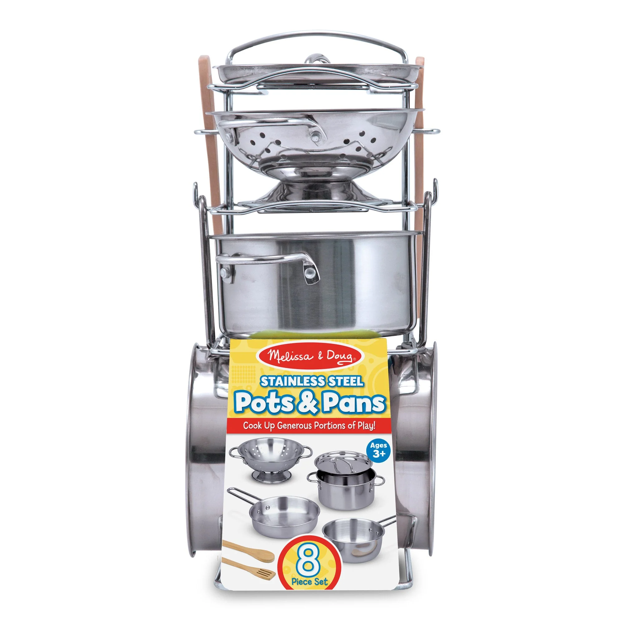 Melissa & Doug - Stainless Steel Pots & Pans Set
